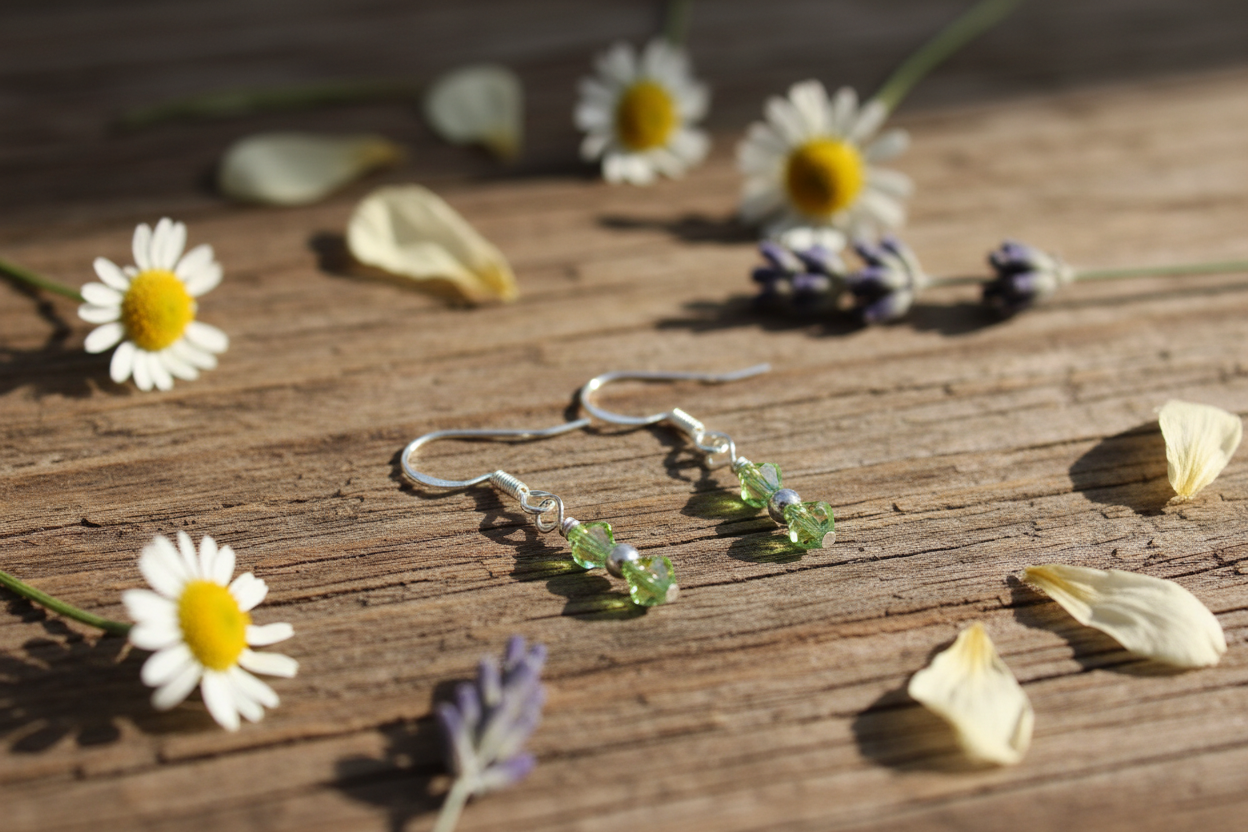 August Peridot Earrings