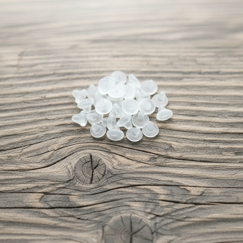 Clear Rubber Earring Backs Brighter