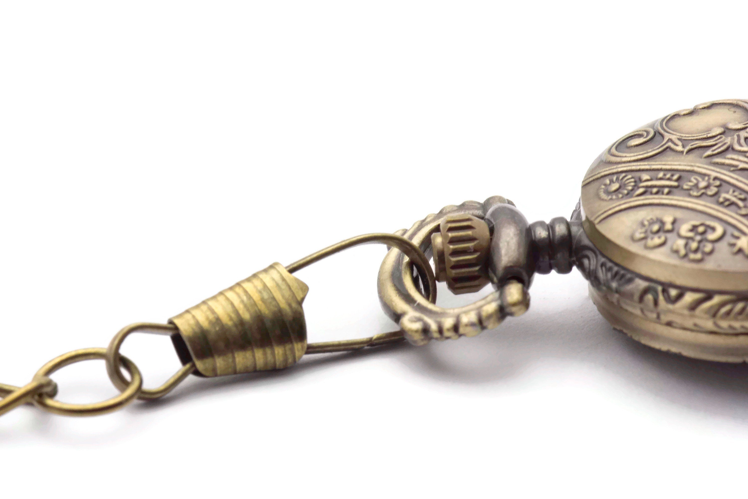 Bronze Pocket Watch Chain, Pocket Watch Accessories, Pocket Chain