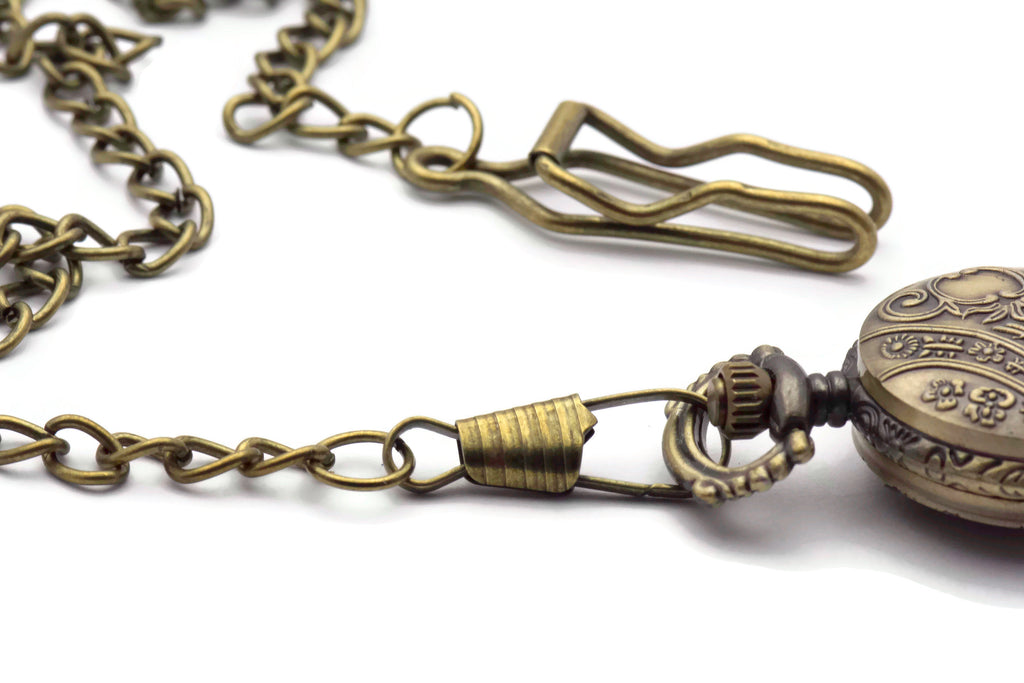 Bronze Pocket Watch Chain, Pocket Watch Accessories, Pocket Chain