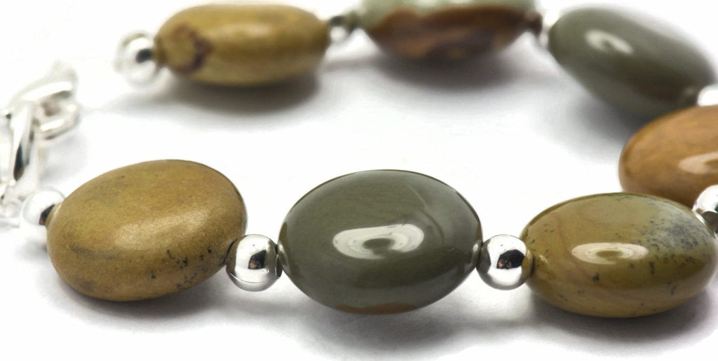 Wild Horse Picture Jasper Stretchy Interchangeable Watch Band • Medical ID Bracelet • Bracelet Watch Band