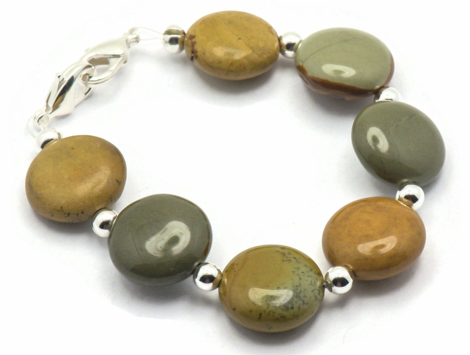 Wild Horse Picture Jasper Stretchy Interchangeable Watch Band • Medical ID Bracelet • Bracelet Watch Band