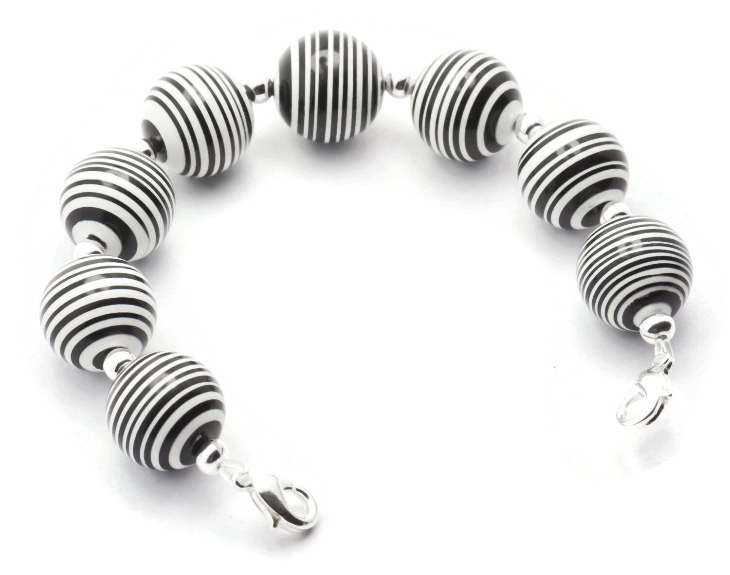 Zebra Stripe Chunky Stretchy Interchangeable Band • Medical ID Bracelet • Bracelet Watch Band • Stretch Watch Band