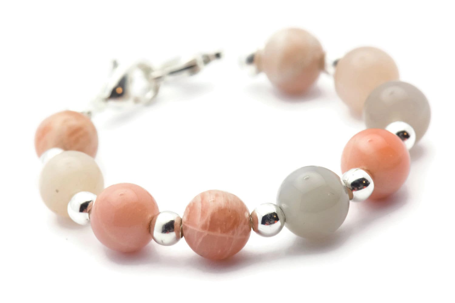 Sunstone Stretch Interchangeable Beaded Bracelet Watch Band • Medical ID Bracelet • Bracelet Watch Band