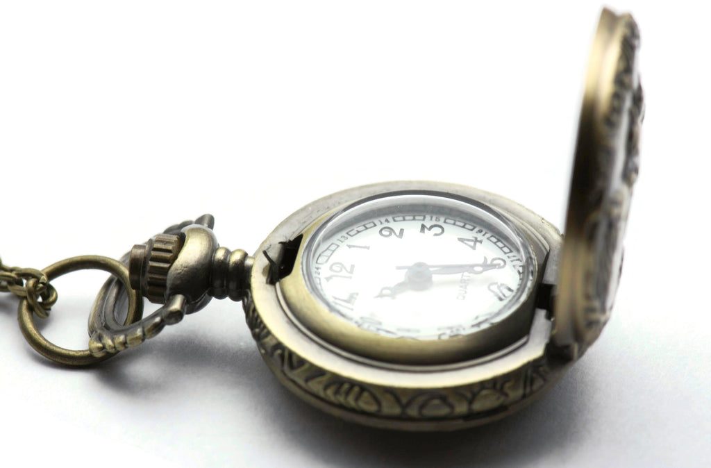 Horses Pocket Watch Necklace, Long Necklace Watch, Watch Locket Necklace, Pocket Watch Pendant, Ladies Pocket Watch