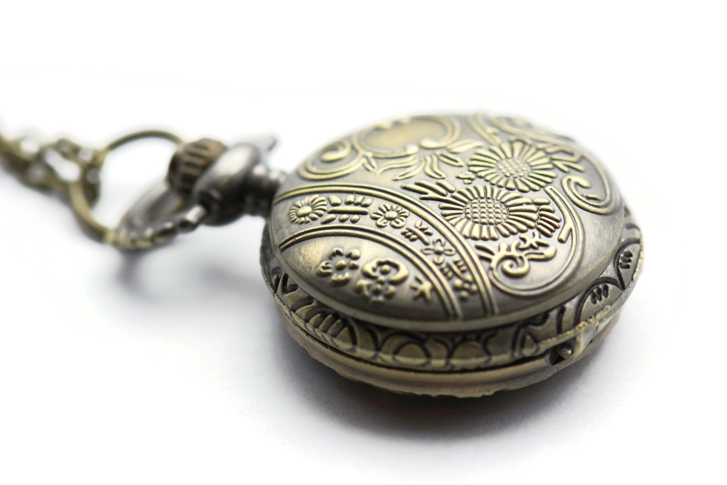 Horses Pocket Watch Necklace, Long Necklace Watch, Watch Locket Necklace, Pocket Watch Pendant, Ladies Pocket Watch