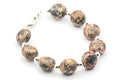Leopard Skin Jasper Watch Band • Medical ID Bracelet • Handmade Watch Band • Gemstone Stretch Watch Band