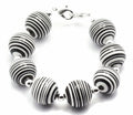 Zebra Stripe Chunky Stretchy Interchangeable Band • Medical ID Bracelet • Bracelet Watch Band • Stretch Watch Band