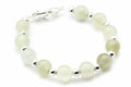 New Jade Yellow Beaded Bracelet Watch Band • Medical ID Bracelet • Handmade Watch Band • Stretch Watch Band