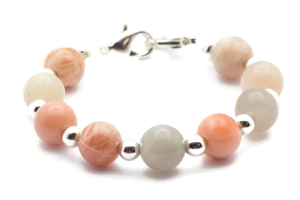 Sunstone Stretch Interchangeable Beaded Bracelet Watch Band • Medical ID Bracelet • Bracelet Watch Band