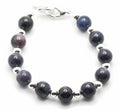 Dumortierite Stretchy Interchangeable Band • Medical ID Bracelet • Bracelet Watch Band • Stretch Watch Band