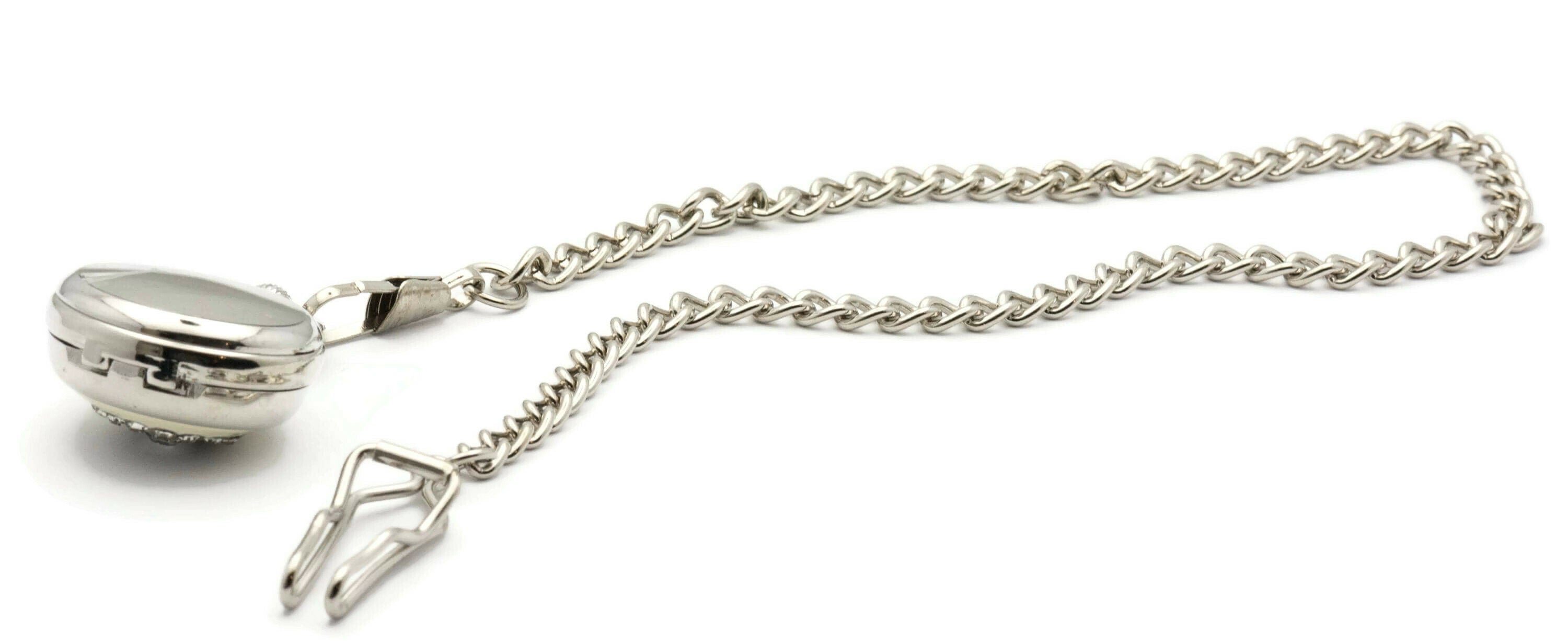 Silver Pocket Watch Chain, Pocket Watch Accessories, Pocket Chain