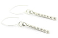 Hill Tribe Silver Earrings, Antiqued, Silver Earrings, Simple