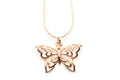 Butterfly Necklace, Rose Gold Butterfly, Rose Gold Chain Necklace, Butterfly Pendant, Gift for Woman