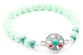 Mint Boho Bracelet, Green, Boho Bracelet, Stretch