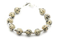 Dalmatian Jasper Beaded Bracelet Watch Band • Medical ID Bracelet • Handmade Watch Band • Gemstone Stretch Watch Band