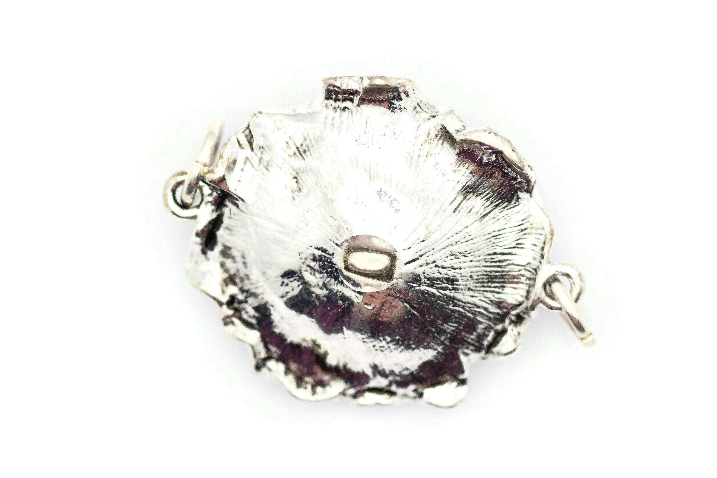 Silver Rose Stretch Band Connector • Bracelet Focal