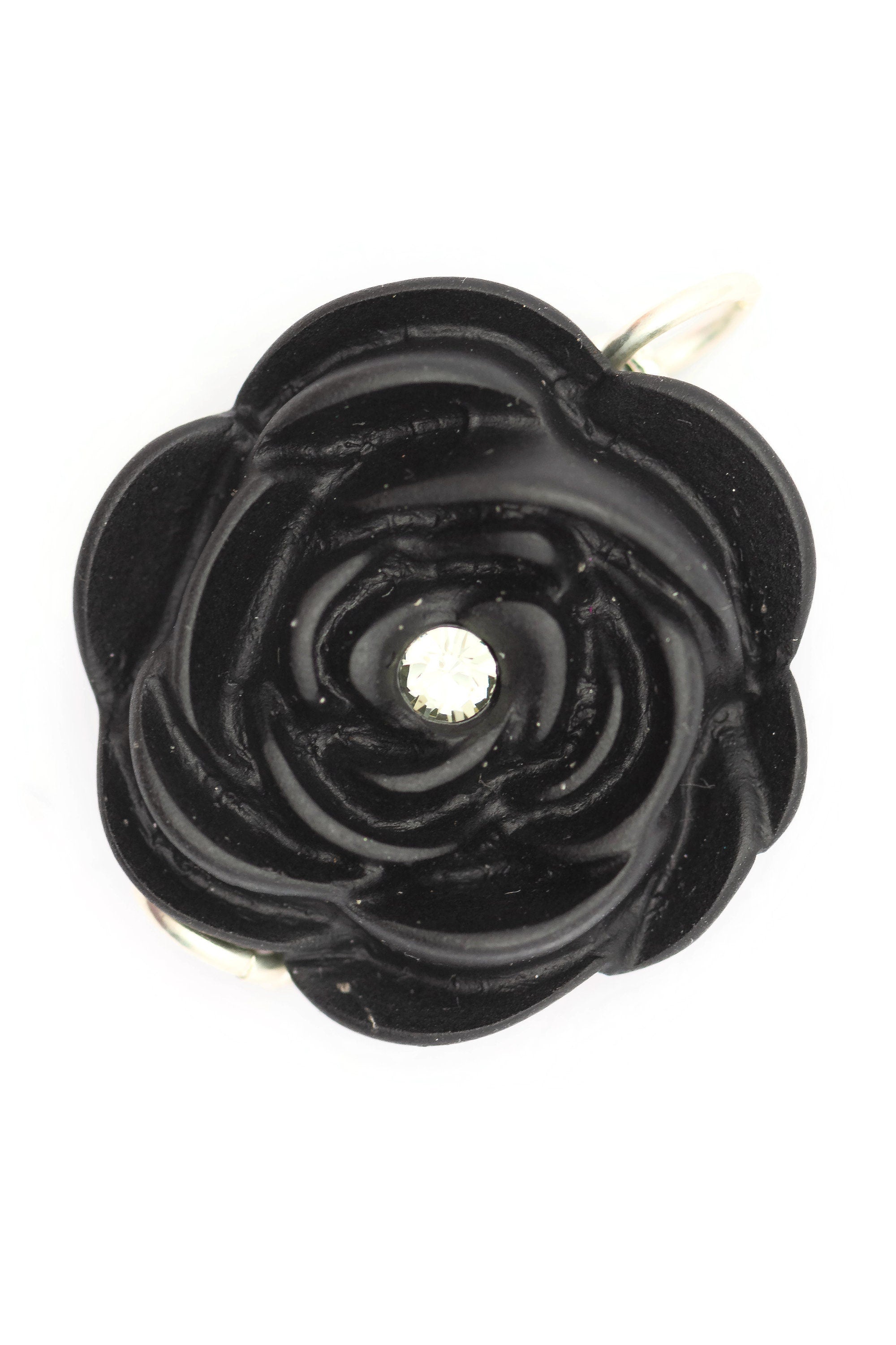 Black Rose Stretch Band Connector • Bracelet Focal