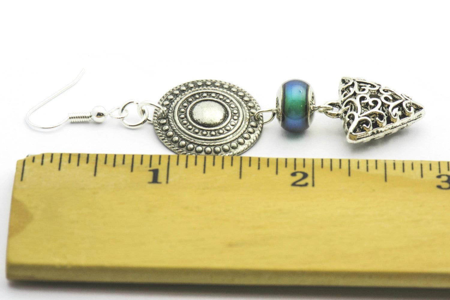 Boho Style Mood Earrings, Arrow, Mood Earrings, Silver