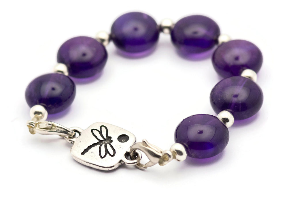 Dragonfly Tile Stretch Band Connector • Bracelet Focal • Antique Silver-Plated TierraCast