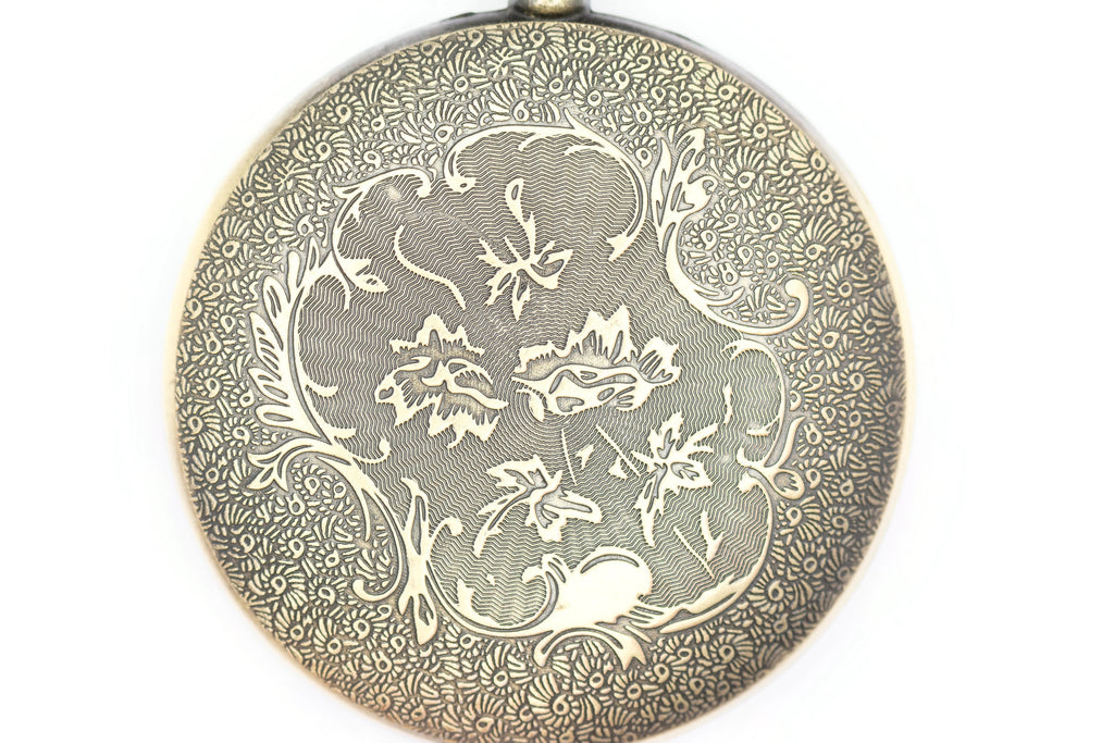 Sun and Moon, Jumbo Pocket Watch, Antique Bronze, Watch Necklace, Long Necklace Watch, Bronze Pocket Watch, Ladies Pocket Watch