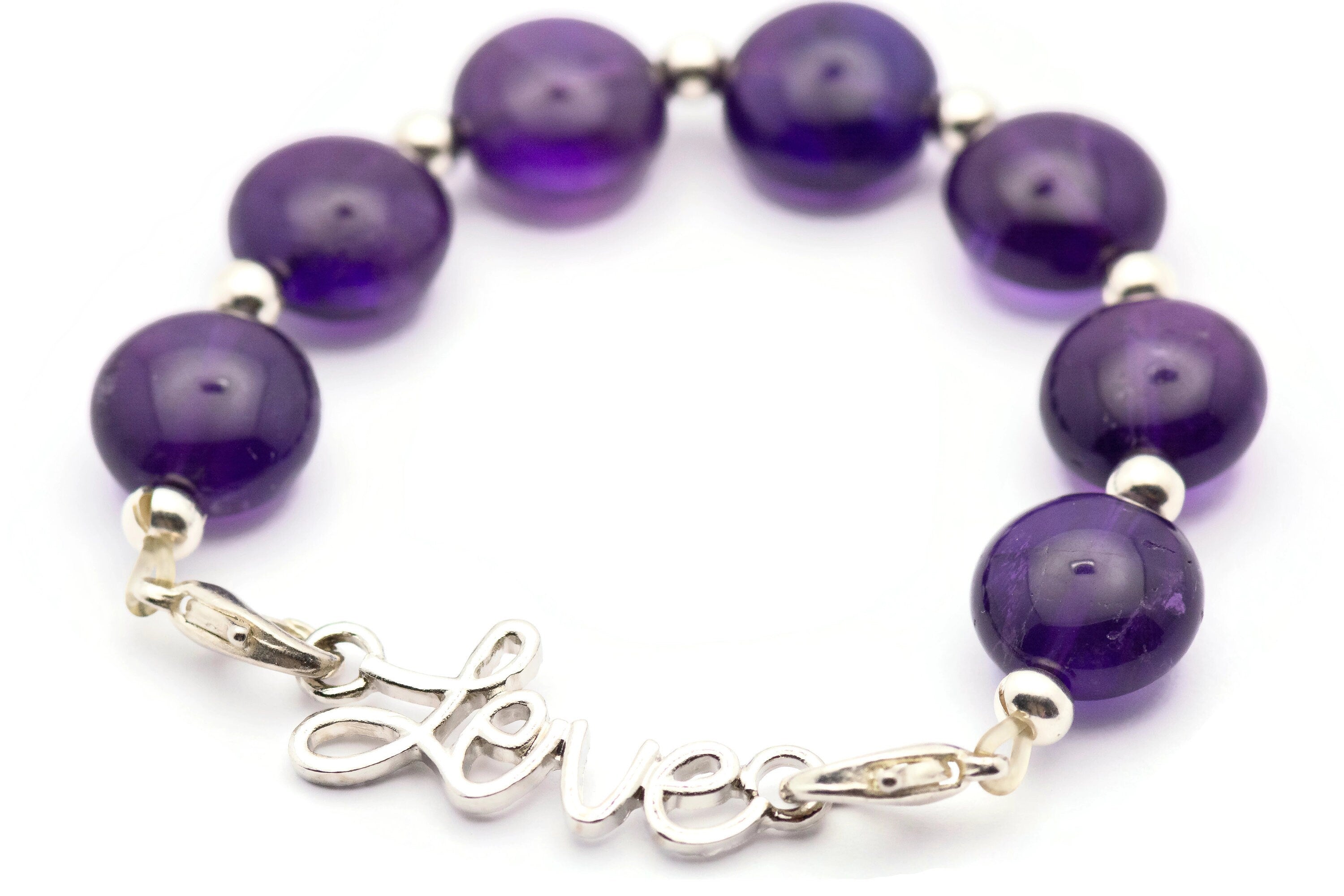 Love Script Stretch Band Connector • Bracelet Focal