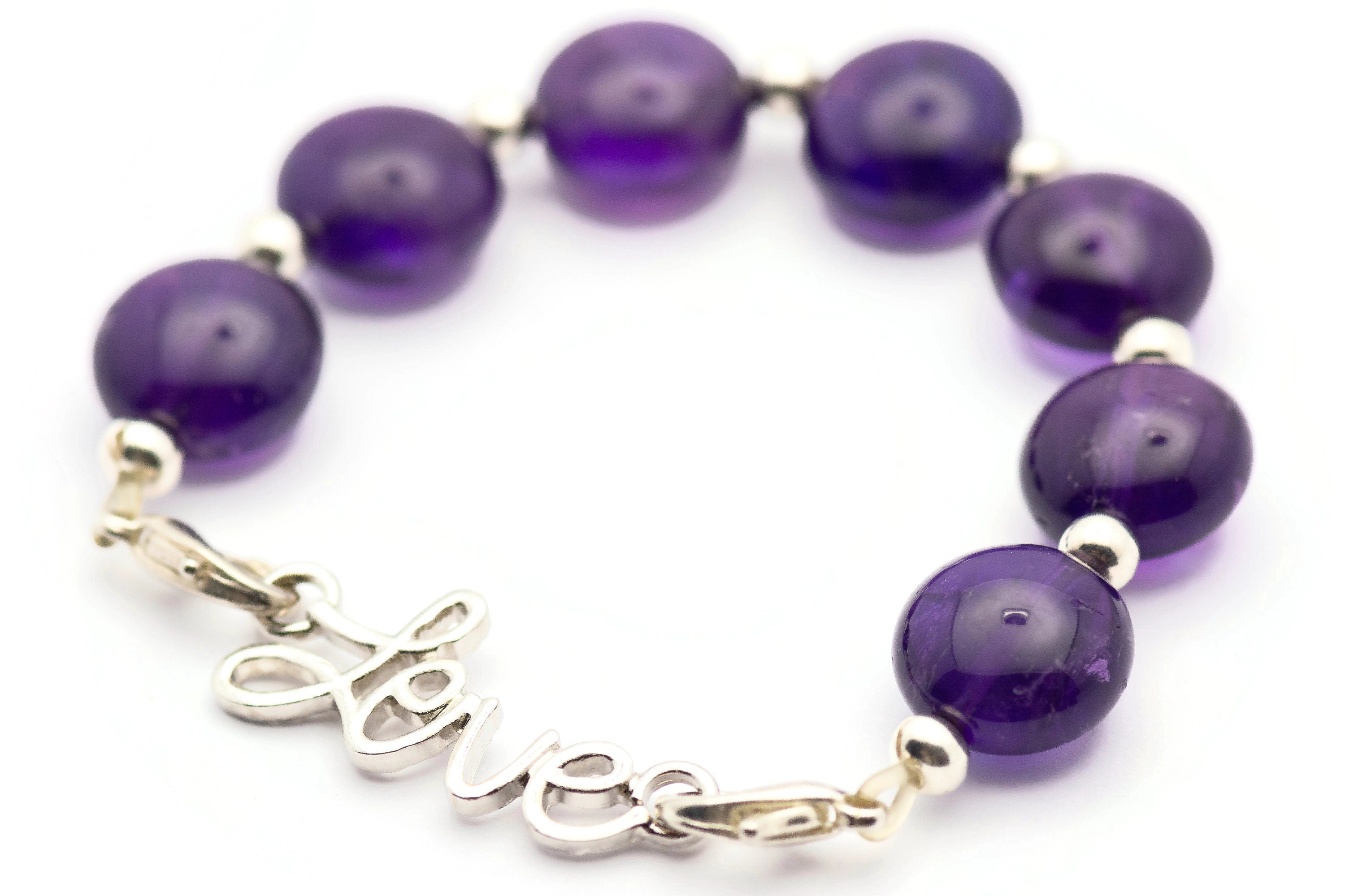 Love Script Stretch Band Connector • Bracelet Focal