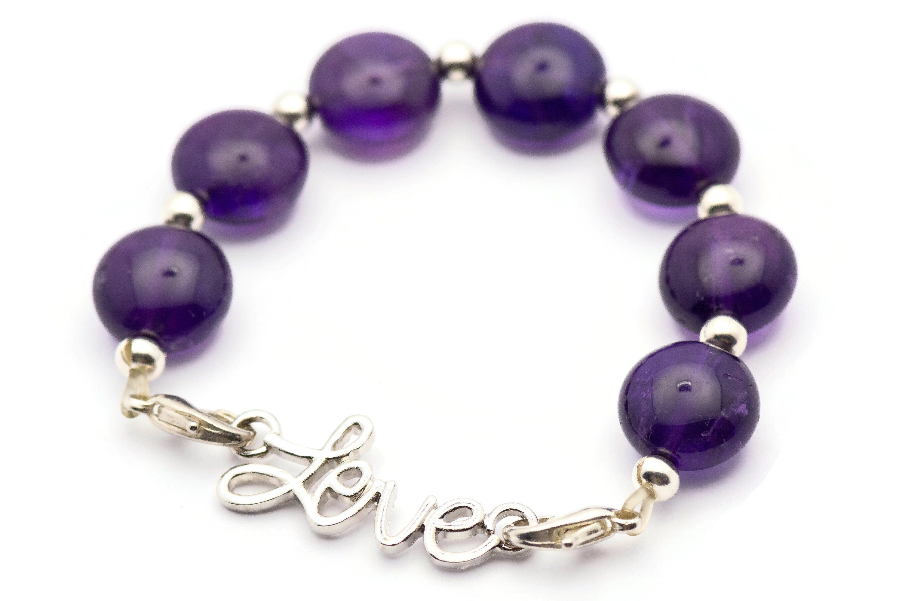 Love Script Stretch Band Connector • Bracelet Focal