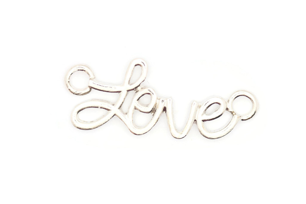 Love Script Stretch Band Connector • Bracelet Focal