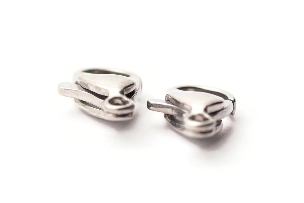 Lobster Claw Clasp, Stainless Steel, Clasp Upgrade, Replacement Clasp, Stretch Band Clasp, 12mm clasp, PAIR
