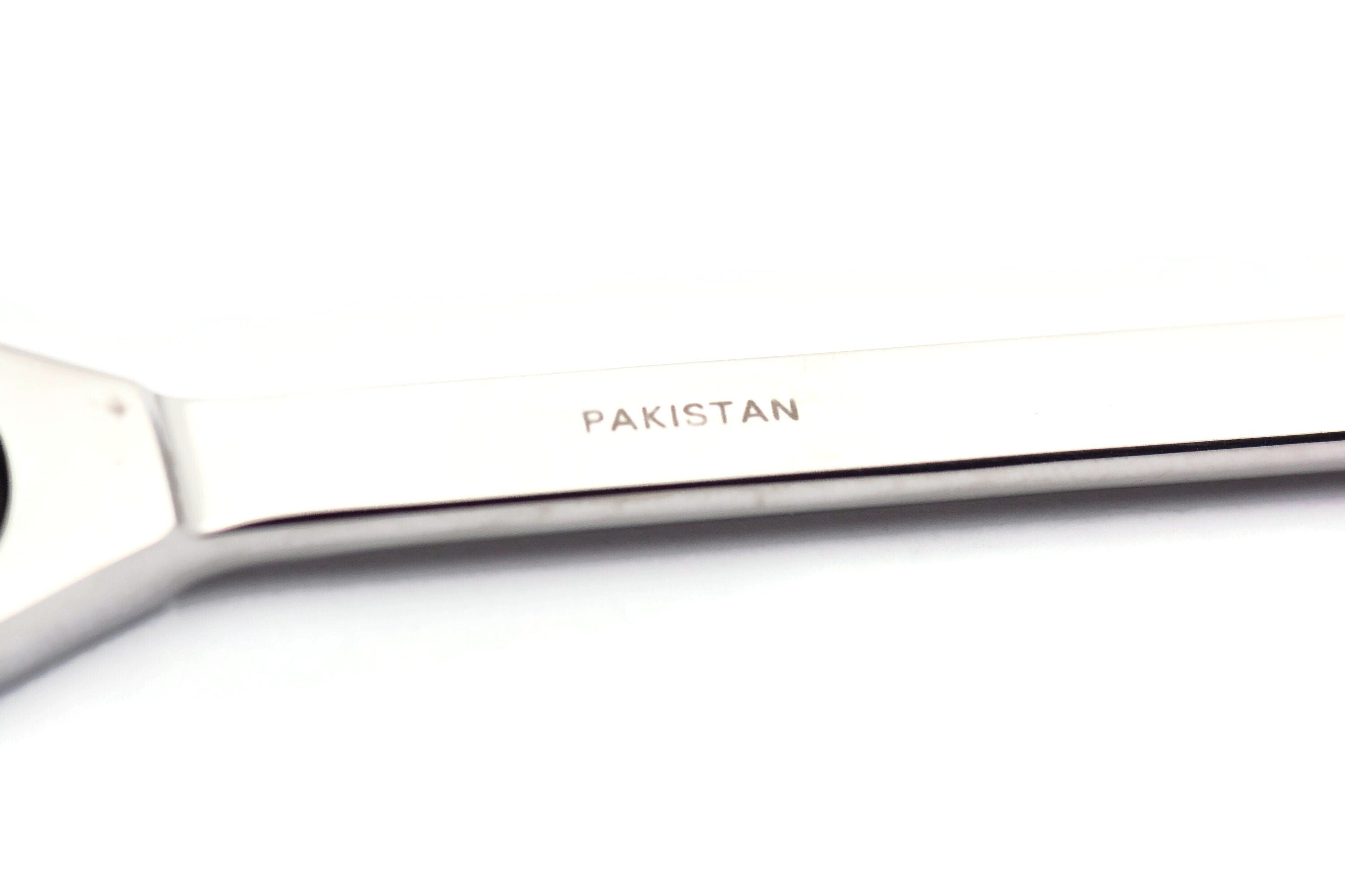 White Howlite Letter Opener • Chrome Plated Steel • Paper Knife • Desk Accessory • 8-Inch