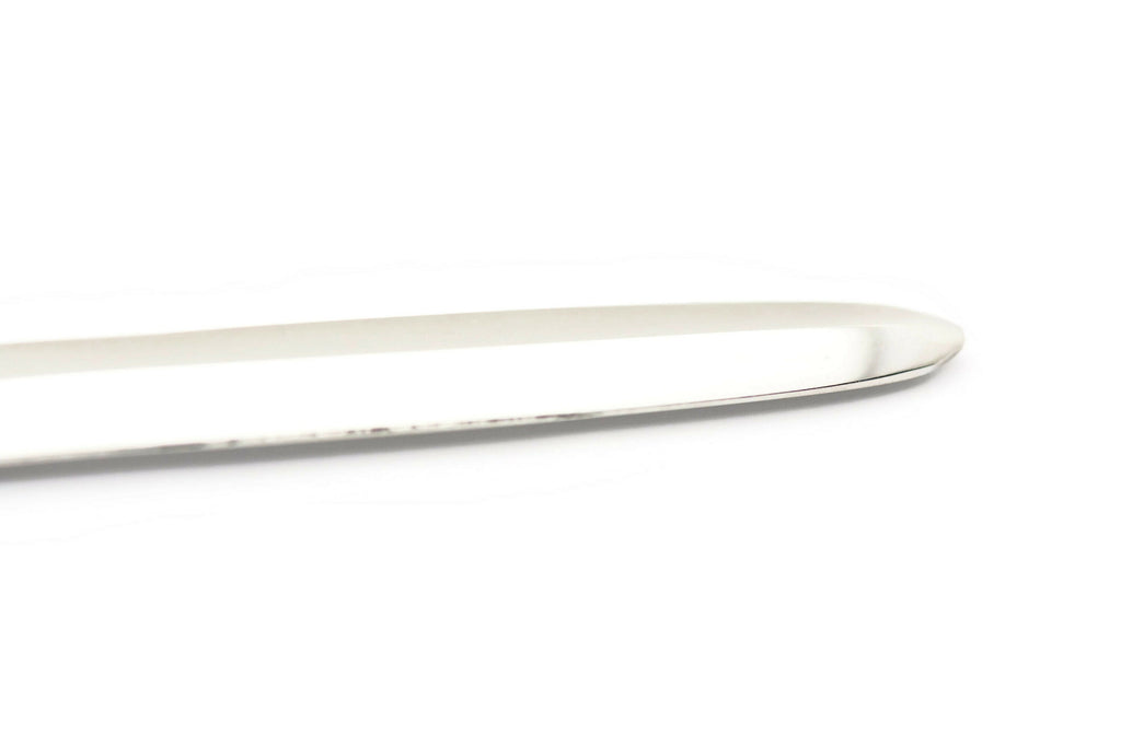 Turquoise Blue Cat's Eye Letter Opener • Chrome Plated Steel • Paper Knife • Desk Accessory • 8-Inch