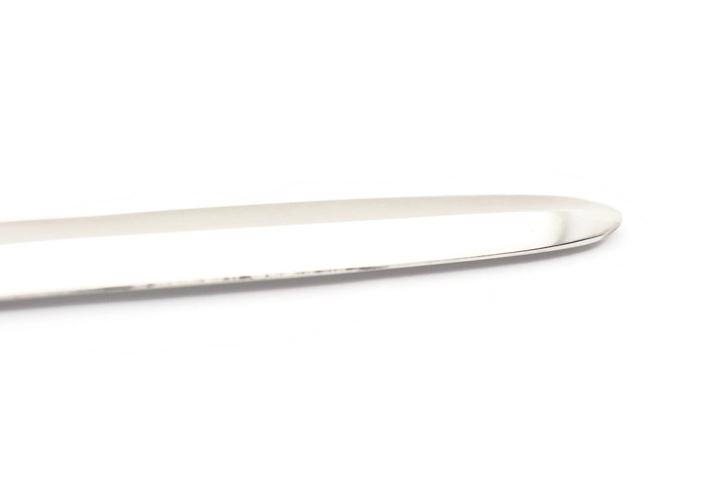 Black Lip Shell Letter Opener • Chrome Plated Steel • Paper Knife • Desk Accessory • 8-Inch