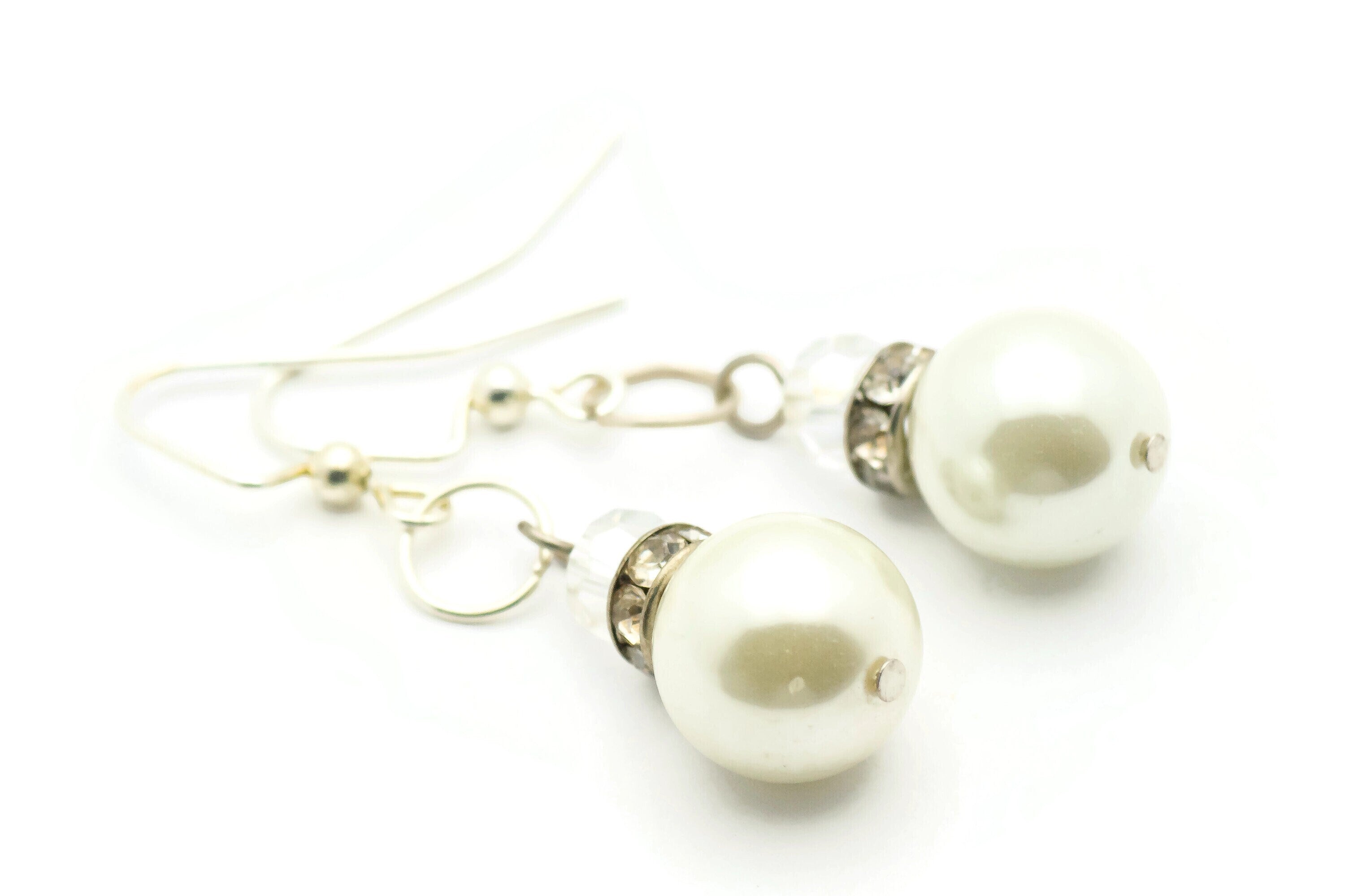 Snowman Earrings, White Snowmen, Winter Jewelry, Crystal Scarf, Holiday Earrings, Christmas Earrings, Snow Love, Glass Pearls, Snow Balls