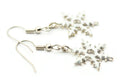 Frosted Snowflake, Snowy Snowflake, White Snow, Christmas Earrings, Holiday Earrings, Winter Jewelry