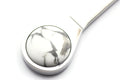 White Howlite Letter Opener • Chrome Plated Steel • Paper Knife • Desk Accessory • 8-Inch