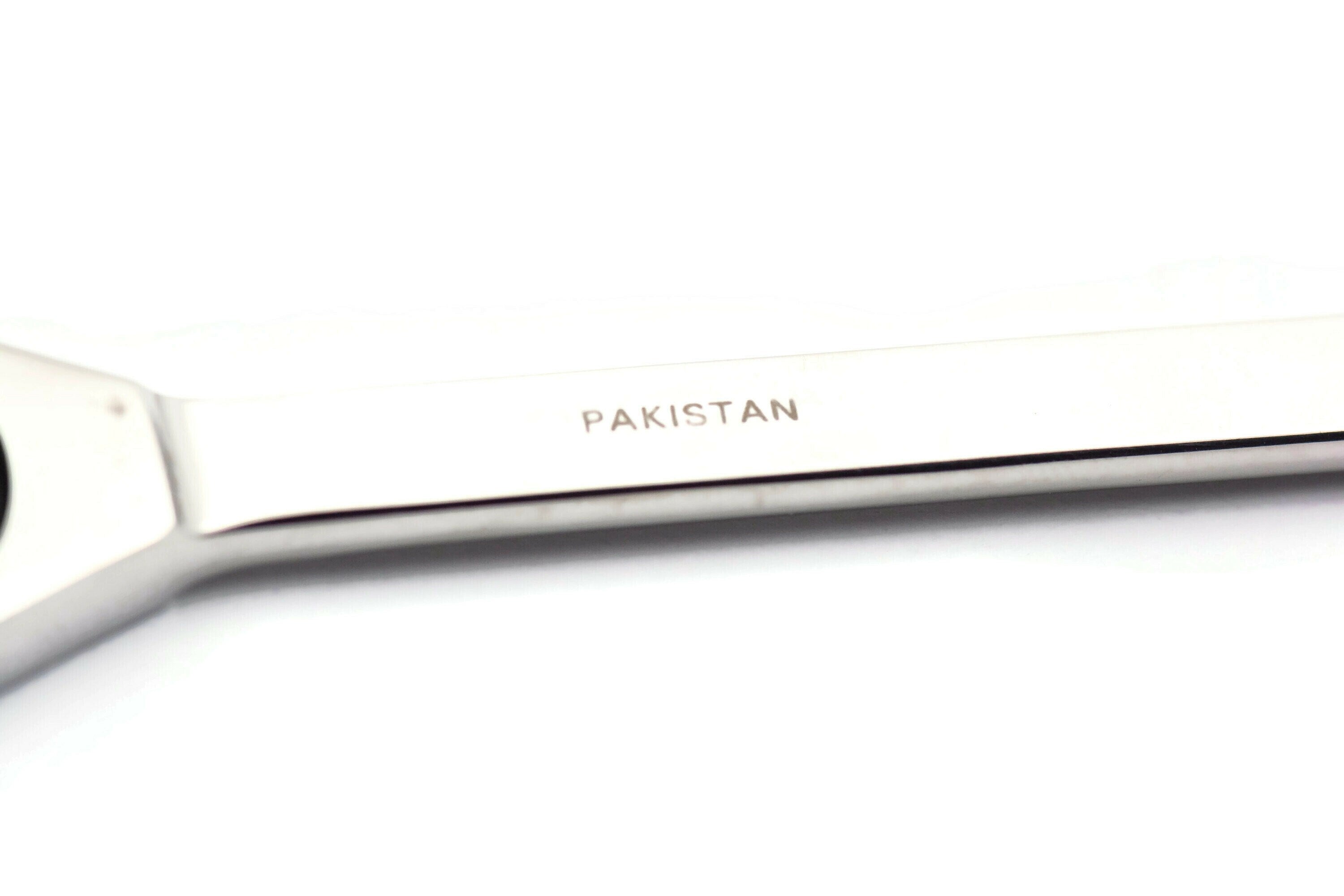 Turquoise Blue Cat's Eye Letter Opener • Chrome Plated Steel • Paper Knife • Desk Accessory • 8-Inch