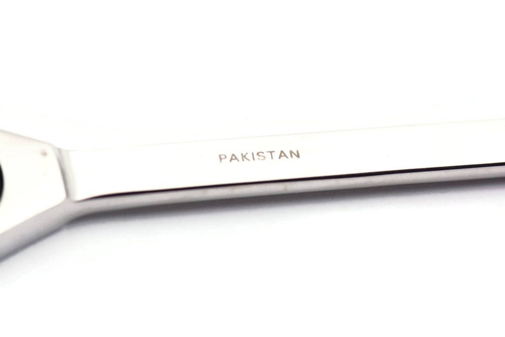 Black Lip Shell Letter Opener • Chrome Plated Steel • Paper Knife • Desk Accessory • 8-Inch