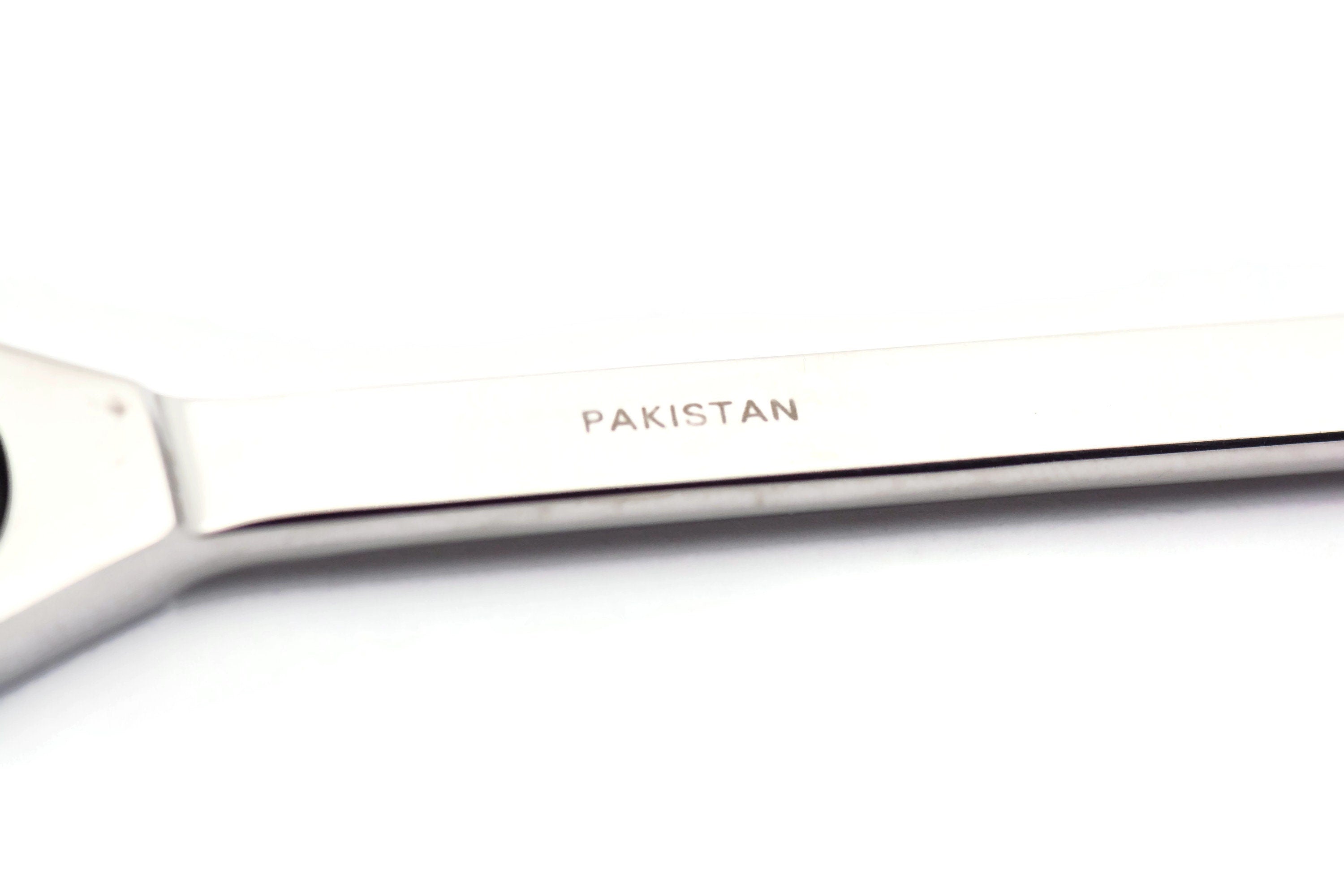 Black Lip Shell Letter Opener • Chrome Plated Steel • Paper Knife • Desk Accessory • 8-Inch