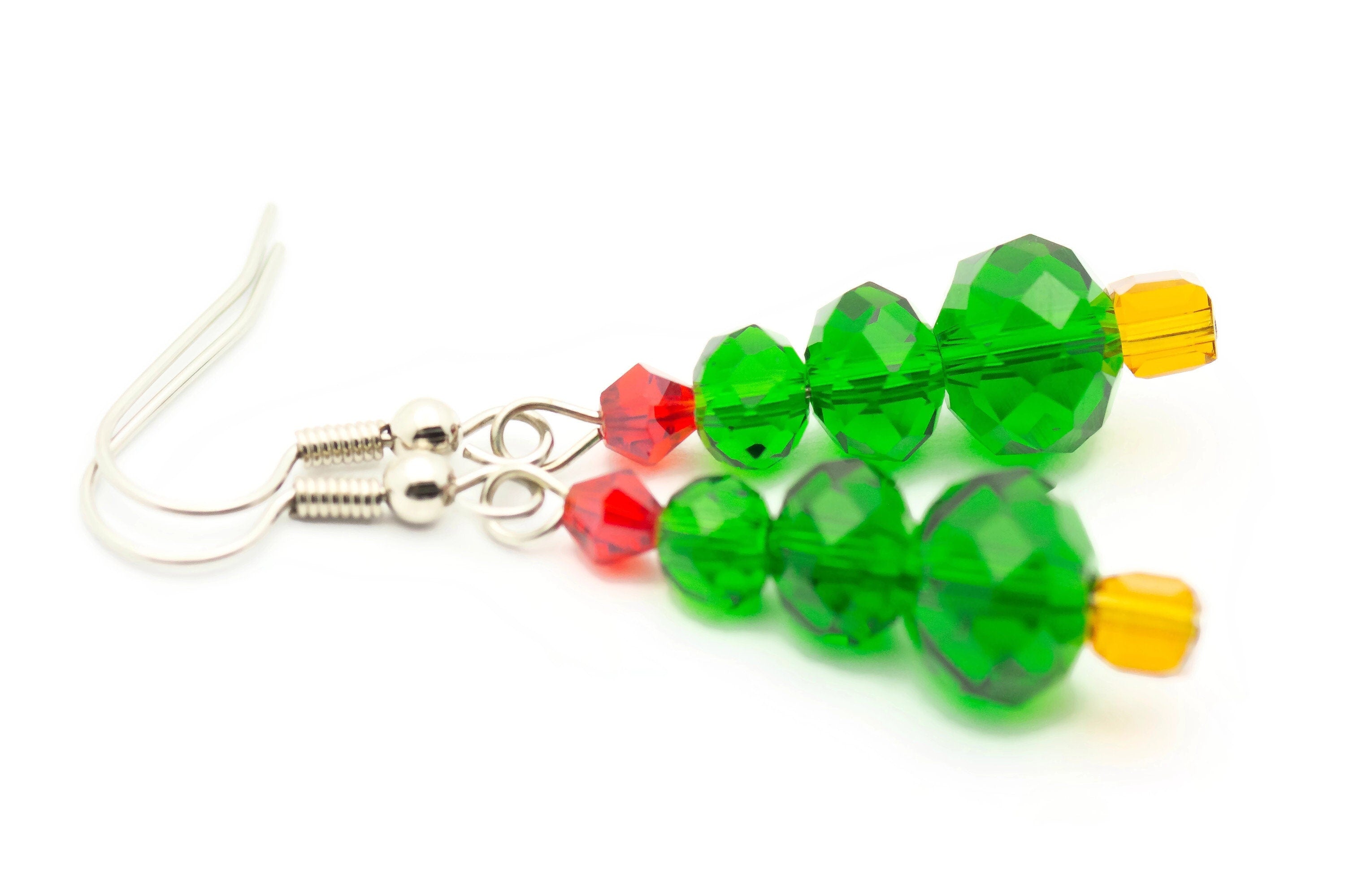 Christmas Tree, Green Tree, Xmas Tree, Christmas Earrings, Holiday Earrings