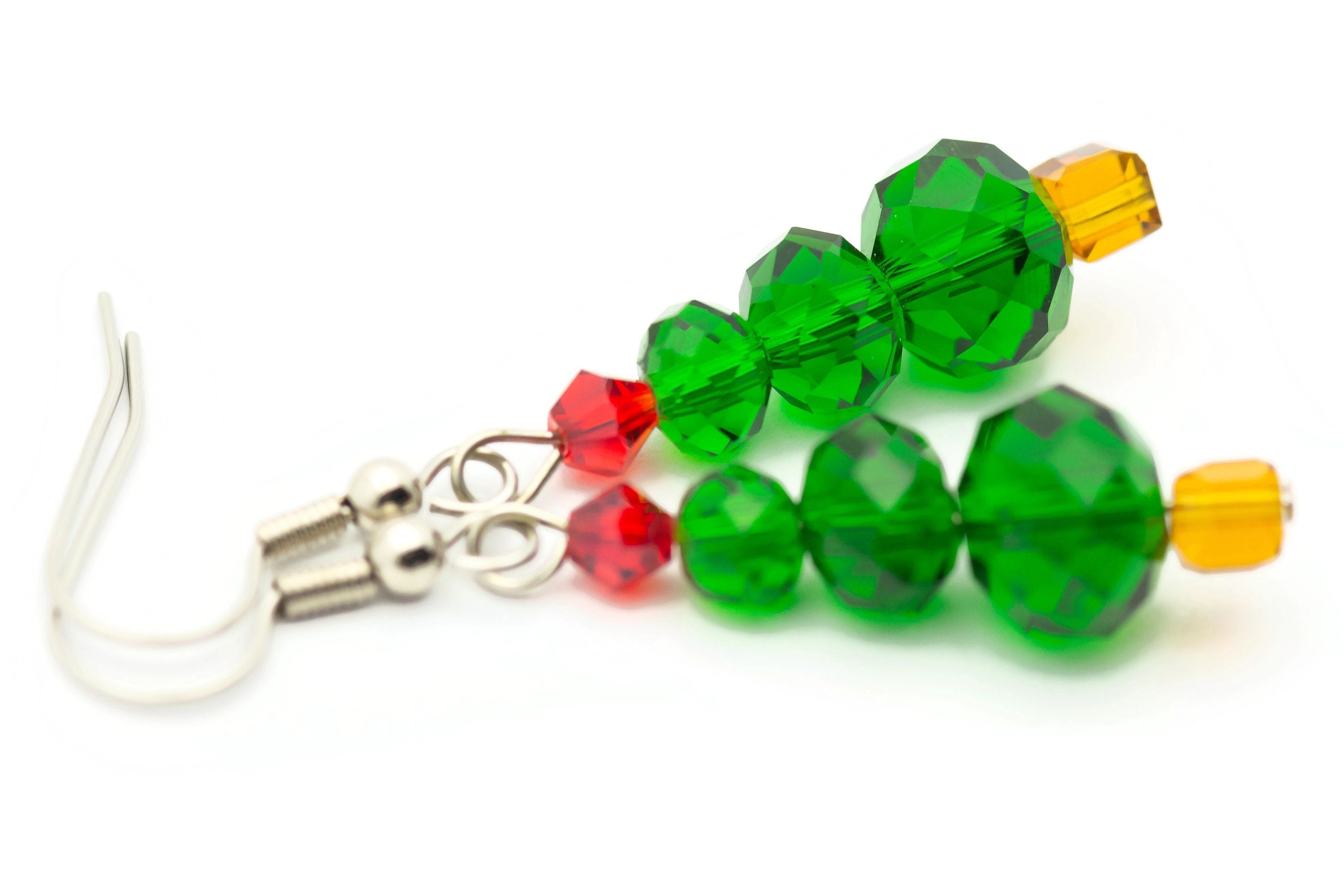 Christmas Tree, Green Tree, Xmas Tree, Christmas Earrings, Holiday Earrings