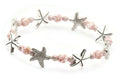 Summer Starfish Bracelet, Pink, Starfish Bracelet, Stretch