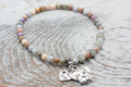 I Love My Dog Charm Stretch Bracelet, Dog Lover Gift, Pet Jewelry, Paw Print