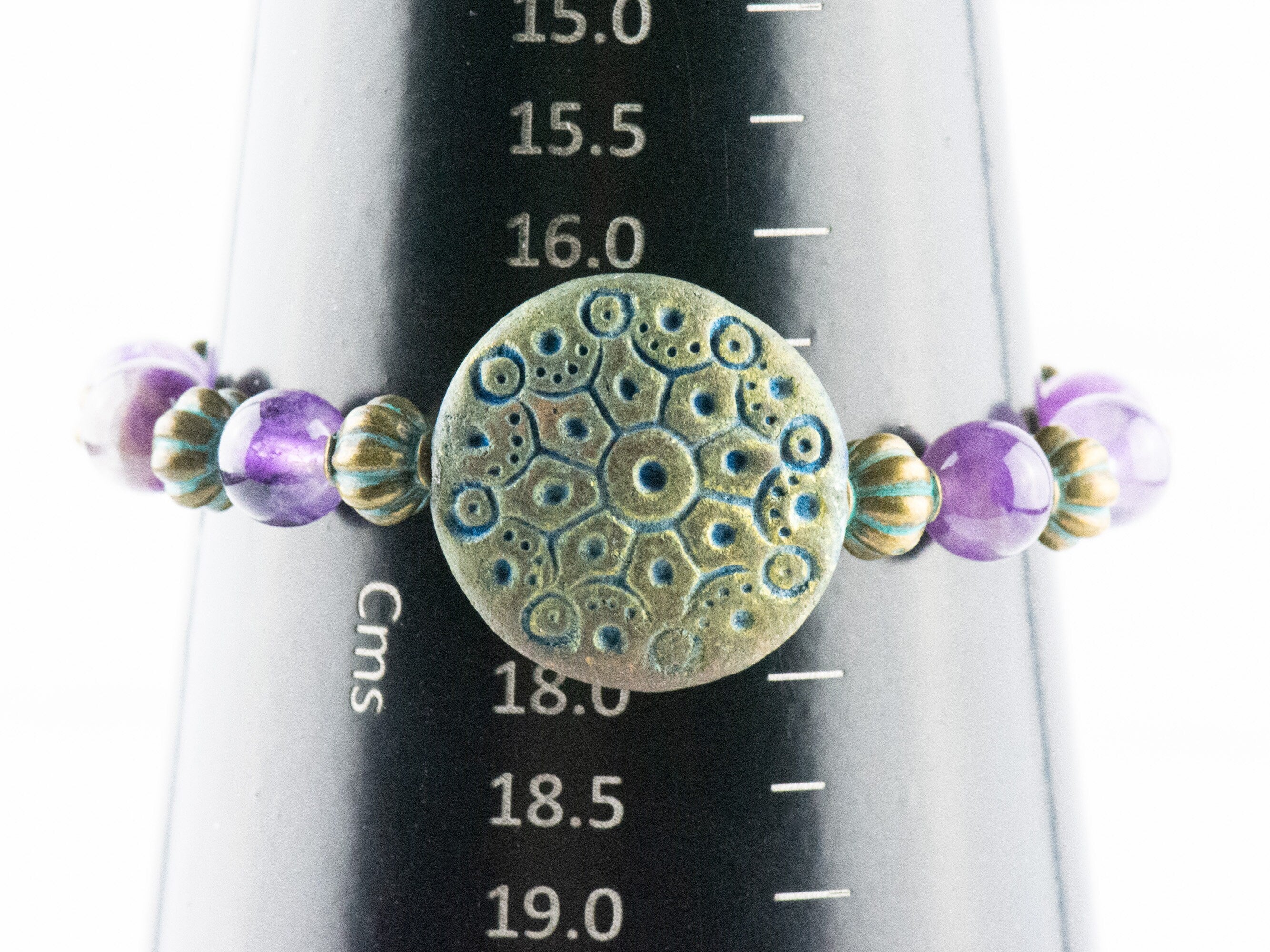 Purple Amethyst Stretch Bracelet / Genuine Gemstone / Earthy Jewelry / February Birthstone