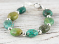 Green Jasper Interchangeable Stretch Beaded Watch Band • Medical ID Bracelet • Single Strand • Handmade Jewelry