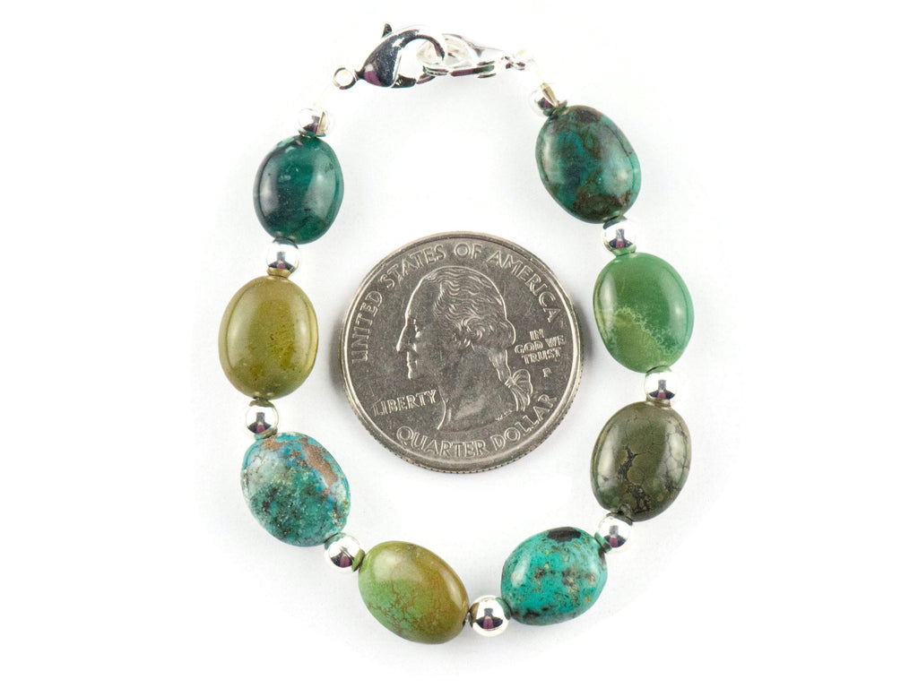 Green Jasper Interchangeable Stretch Beaded Watch Band • Medical ID Bracelet • Single Strand • Handmade Jewelry