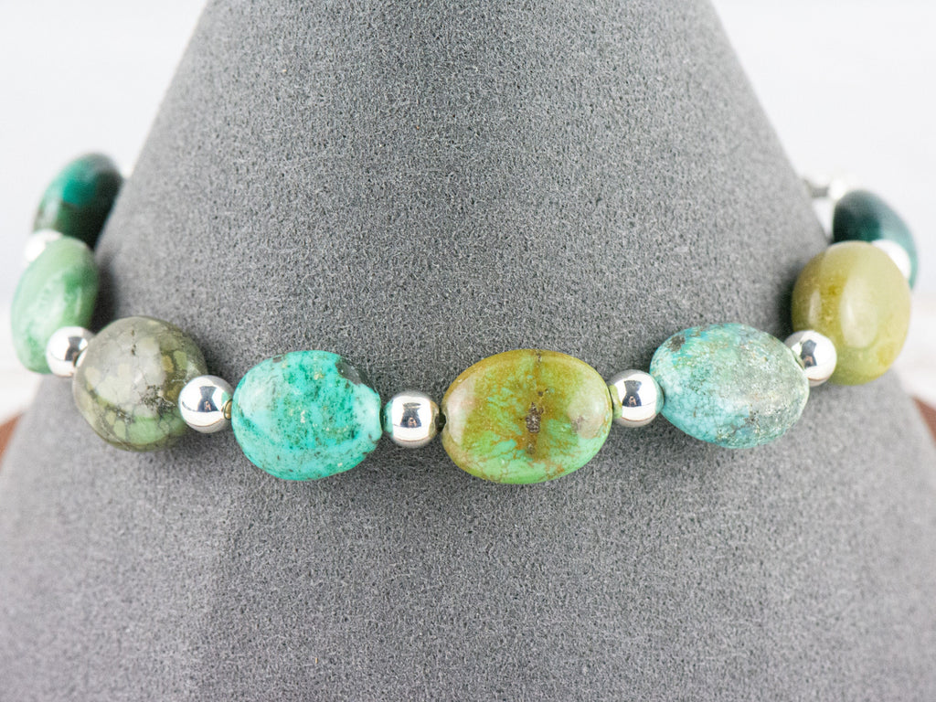 Green Jasper Interchangeable Stretch Beaded Watch Band • Medical ID Bracelet • Single Strand • Handmade Jewelry