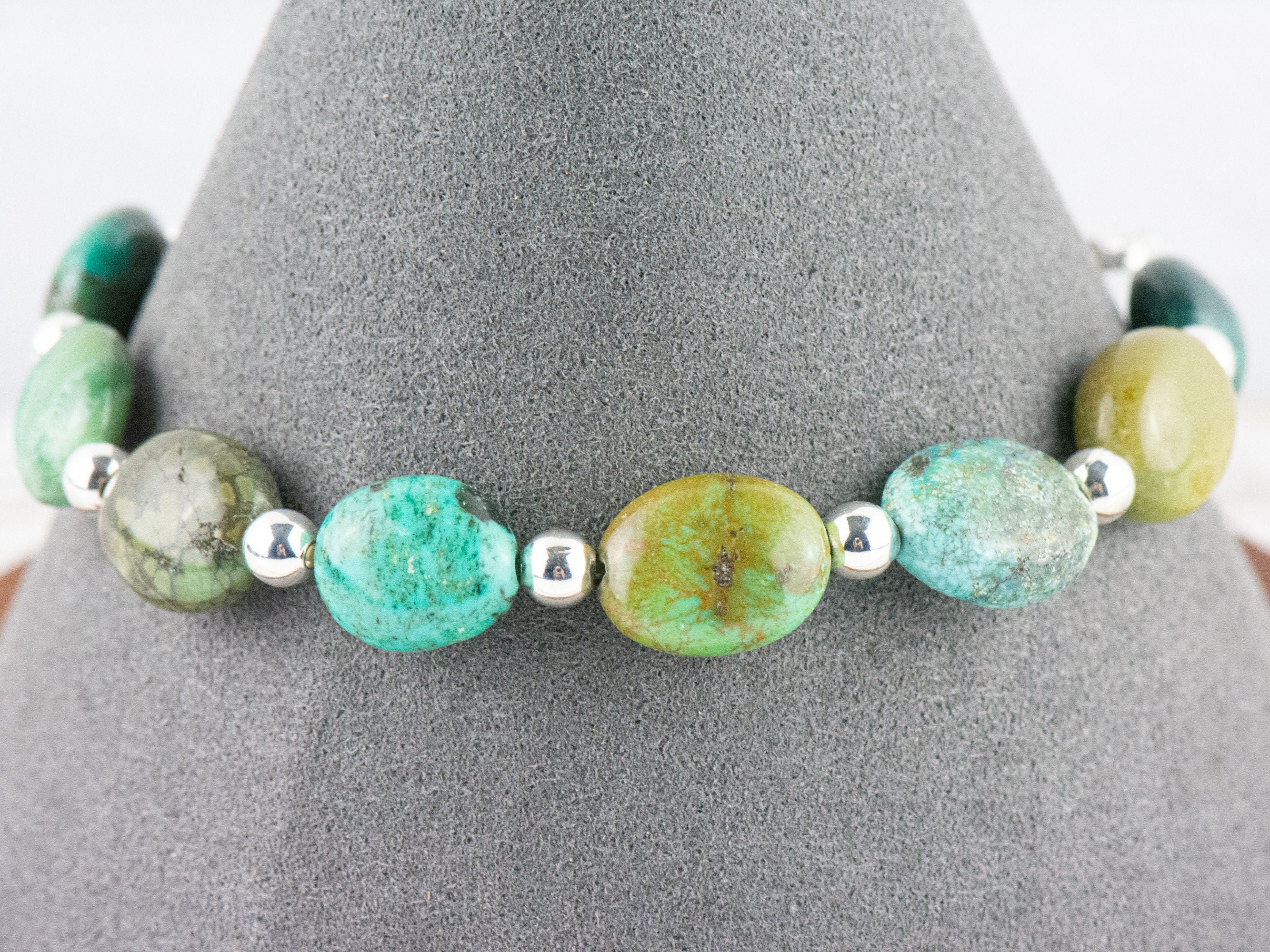 Green Jasper Interchangeable Stretch Beaded Watch Band • Medical ID Bracelet • Single Strand • Handmade Jewelry