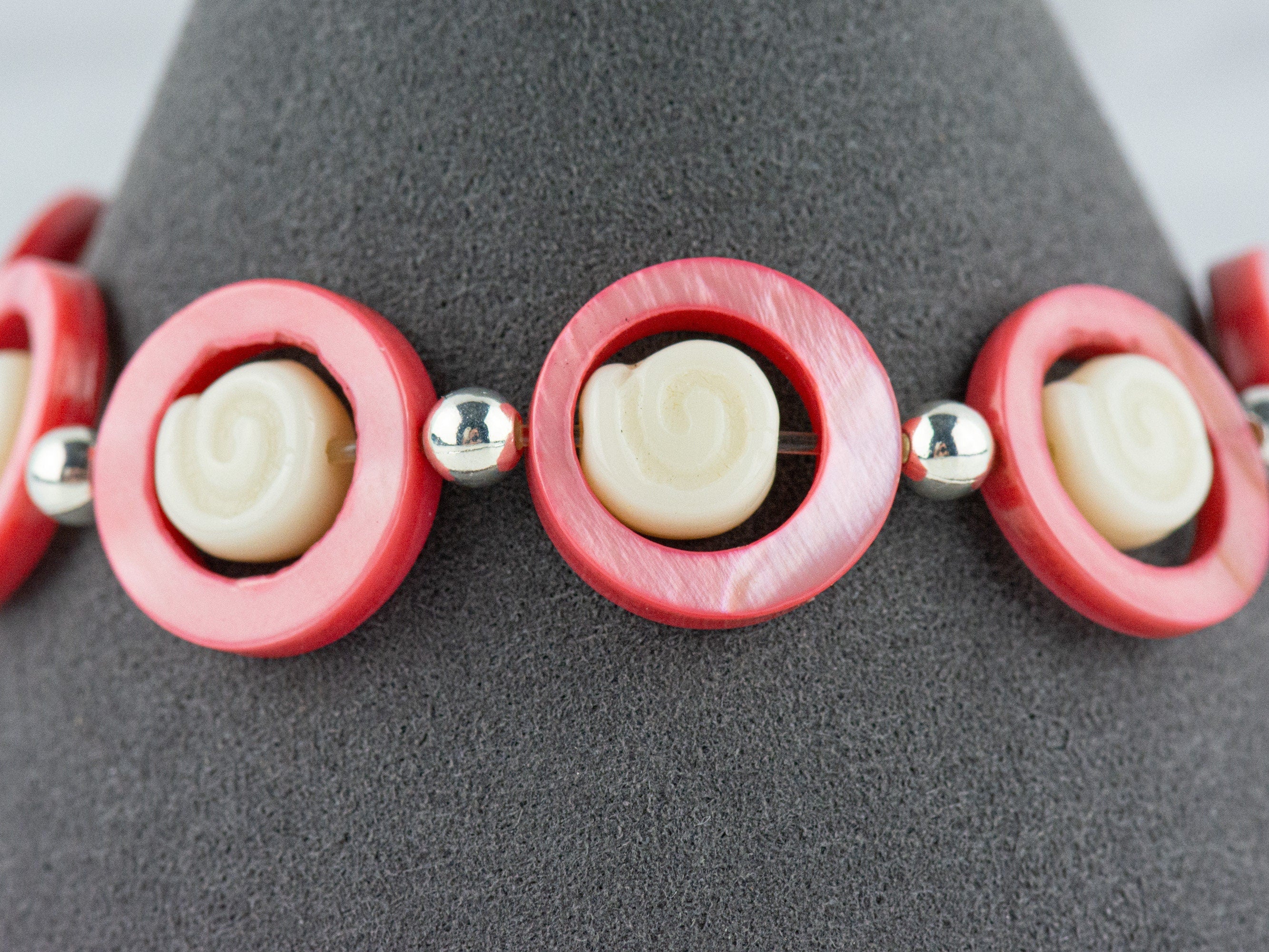 Beachy Shell Loops Interchangeable Stretch Beaded Watch Band • Medical ID Bracelet • Single Strand • Summer Handmade Jewelry