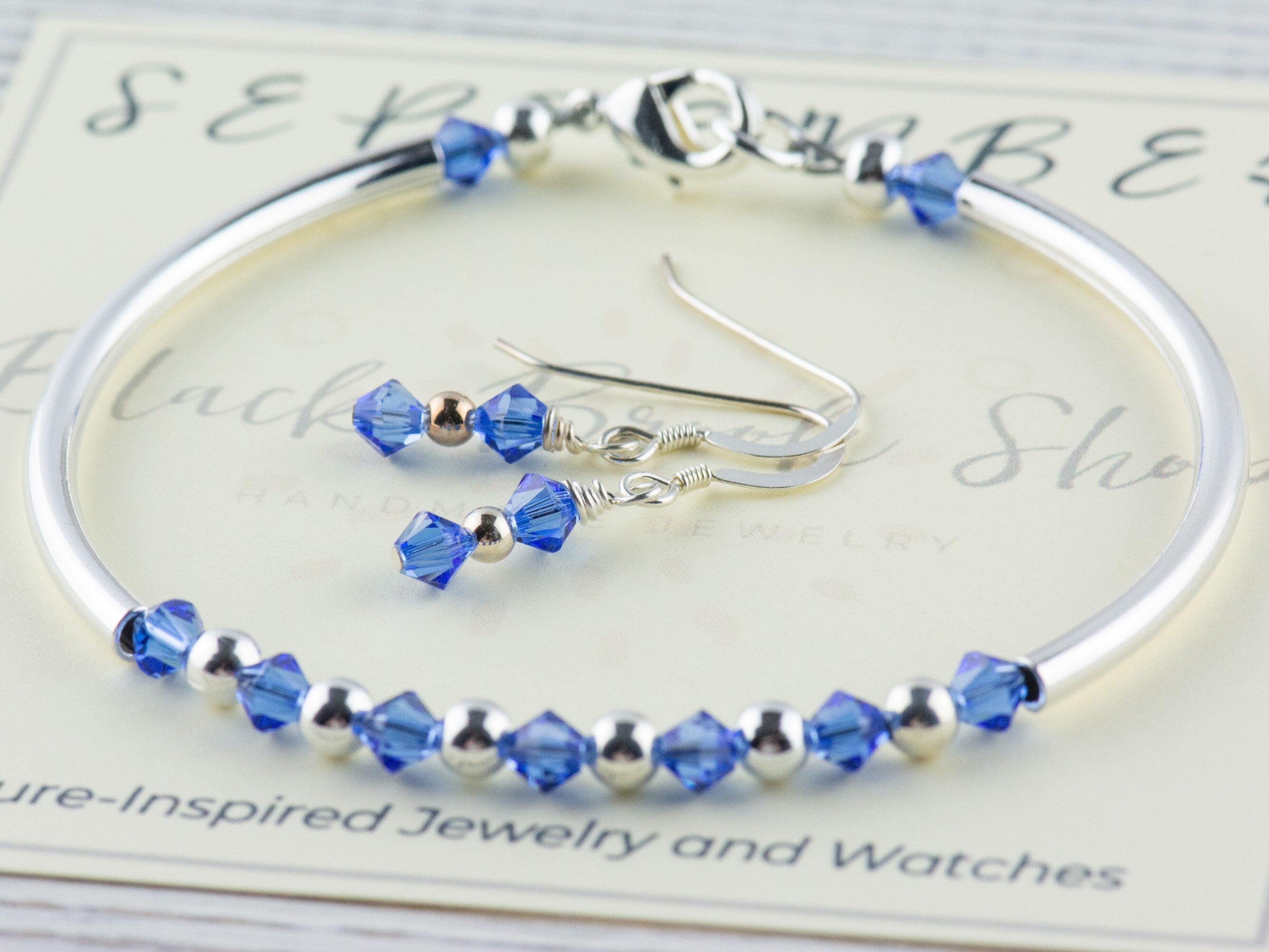 September Birthstone, Sapphire Birthstone Bracelet, Birth Month Bracelet, Birth Stone Bracelet, September Bracelet Gift